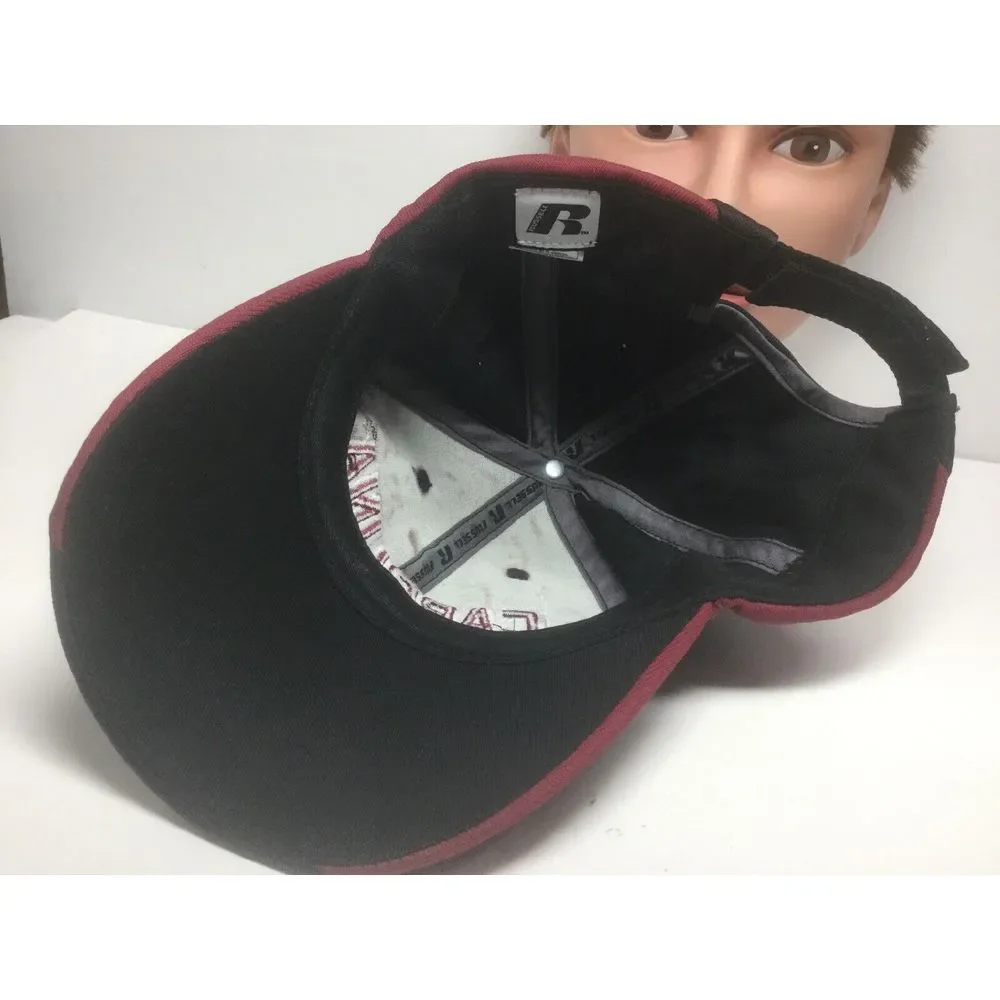 South Carolina Gamecocks Russell Athletic Adult Hat Black Crimson Strap Back‎
